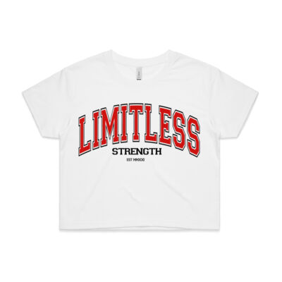 Limitless Varsity Crop - White Thumbnail